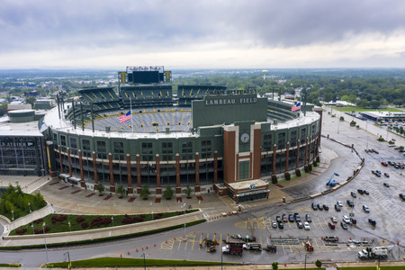 June 25, 2019 - Green Bay, Wisconsin, USA: Historic Lambeau Field, home of the Green Bay Packers and also known as The Frozen Tundraのeditorial素材