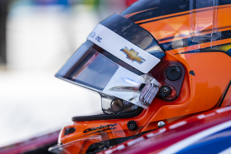 June 22, 2019 - Elkhart Lake, Wisconsin, USA: MATHEUS LEIST (4) of Brazil prepares to qualify for the REV Group Grand Prix at Road America in Elkhart Lake, Wisconsin.のeditorial素材
