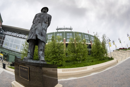 June 24, 2019 - Green Bay, Wisconsin, USA: Historic Lambeau Field, home of the Green Bay Packers and also known as The Frozen Tundraのeditorial素材