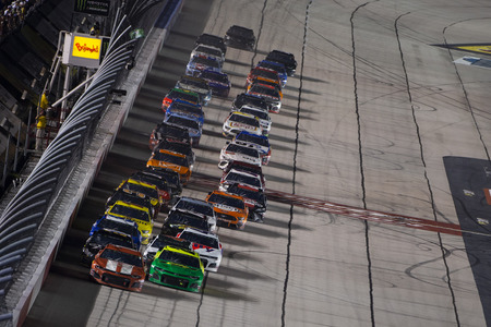 September 01, 2019 - Darlington, South Carolina, USA: Kurt Busch (1) leads the field for the Bojangles' Southern 500 at Darlington Raceway in Darlington, South Carolina.のeditorial素材