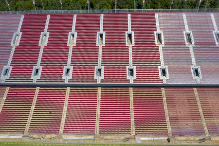 September 24, 2019 - Stanford, California, USA: Stanford Stadium is an outdoor athletic stadium in Stanford, California, on the campus of Stanford University. It is the home of the Stanford Cardinal college football team as well as the site of the universのeditorial素材