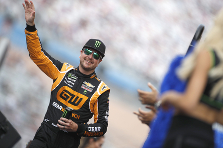 September 15, 2019 - Las Vegas, Nevada, USA: Kurt Busch (1) gets ready for the South Point 400 at Las Vegas Motor Speedway in Las Vegas, Nevada.のeditorial素材