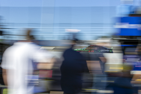 October 27, 2019 - Martinsville, Virginia, USA: Kyle Larson (42) races for position for the First...