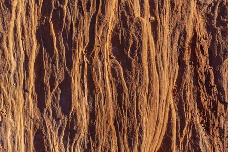 Beautiful rock formations in the Nevada desert against a blue sky
