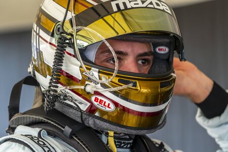January 24, 2020 - Daytona Beach, Florida, USA: Tristan NUNEZ (USA) prepares to practice for the...