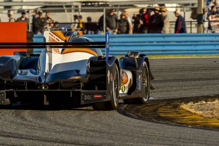 The ACURA TEAM PENSKE Acura DPI car  race for the Rolex 24 At Daytona at Daytona International...