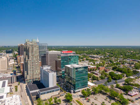 April 22, 2020 - Raleigh, North Carolina, USA: Raleigh is the capital of the state of North Carolina and the seat of Wake County in the United States. Raleigh is the second-largest city in the state, after Charlotte.のeditorial素材