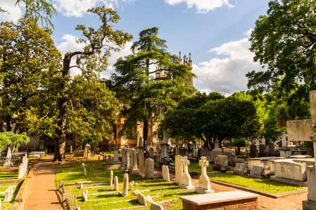 May 06, 2020 - Columbia, South Carolina, USA: Trinity Episcopal Cathedral, on Sumter St. in downtown, consecrated in 1857のeditorial素材