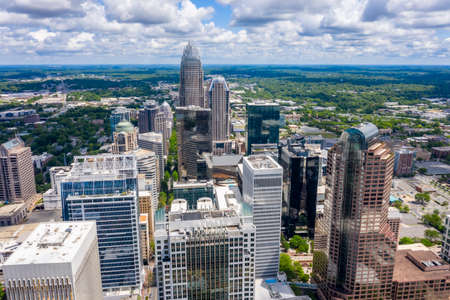 April 26, 2020 - Charlotte, North Carolina, USA: Charlotte is the most populous city in the U.S. state of North Carolina. Located in the Piedmont, it is the 16th-most populous city in the United States.のeditorial素材