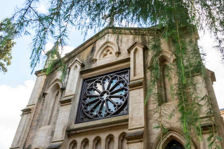 May 06, 2020 - Columbia, South Carolina, USA: Trinity Episcopal Cathedral, on Sumter St. in downtown, consecrated in 1857のeditorial素材