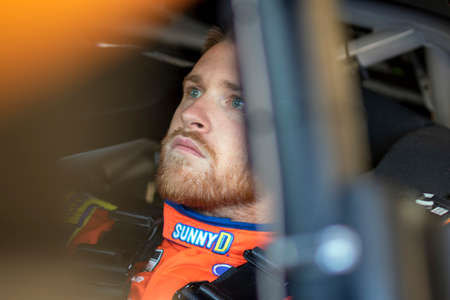 Chris Buescher (17) takes to the track to practice for the FanShield 500 at Phoenix Raceway in...