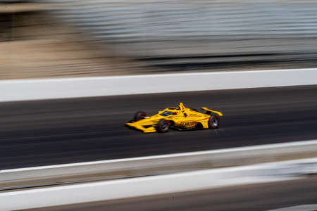 HELIO CASTRONEVES (3) of Brazil  practices for the Indianapolis 500 at the Indianapolis Motor Speedway in Indianapolis, Indiana.のeditorial素材