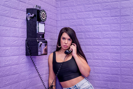 A beautiful asian model is jailed in a lavender cell waiting to plead her case