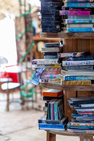 NILAND, CALIFORNIA- MAR 11: Historic Salvation Mountain in Niland, California on March 11, 2019. Salvation Mountain was proclaimed a National Treasure by Congress on May 15, 2002.のeditorial素材