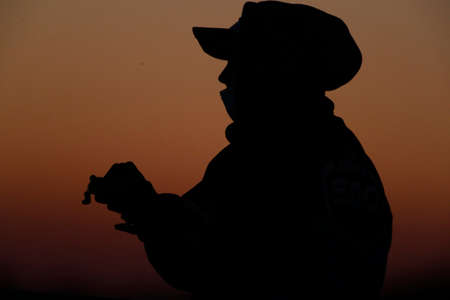 The NASCAR Xfinity Series teams take to the track for the Super Start Batteries 188 At Daytona Presented by O'Reilly at Daytona Road Course in Daytona Beach, Florida.のeditorial素材