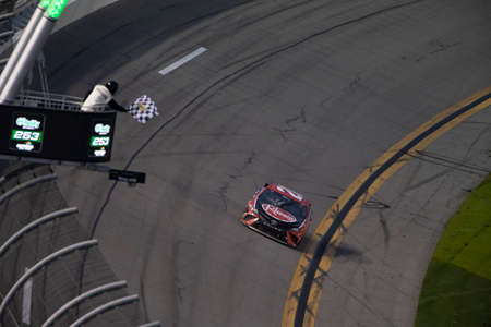 Christopher Bell (20) wins the O'Reilly Auto Parts 253 At Daytona at Daytona Road Course in Daytona...