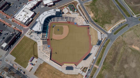 March 05, 2021 - Kannapolis, North Carolina, USA: Atrium Health Ballpark is a baseball stadium in Kannapolis, North Carolina and is home for the Kannapolis Cannon Ballers, the Class A South Atlantic League affiliate of the Chicago White Sox.