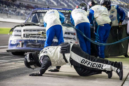 Niece Motorsports races for position for the Daytona 500 at Daytona Road Course in Daytona Beach, Florida.のeditorial素材
