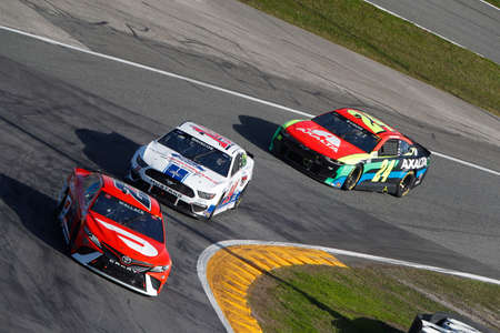 Bubba Wallace (23) races for the O'Reilly Auto Parts 253 At Daytona at Daytona Road Course in...