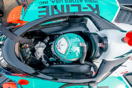 DALTON KELLETT (4) of Stouffville, Canada prepares to practice for the Firestone Grand Prix of St....