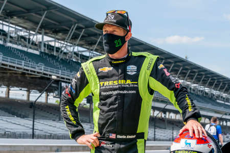 CHARLIE KIMBALL (11) of the United States prepares to qualify for the GMR Grand Prix at the...