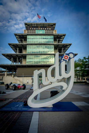 Indianapolis Motor Speedway plays host to the 105th Running Of The Indianapolis 500 in Indianapolis, Indiana.のeditorial素材