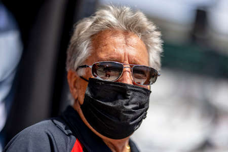 IndyCar Team Owner, Mario Andretti watches as his teams prepare to race for the 105th Running Of The...