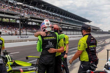 CHARLIE KIMBALL (11) of the United States fails to qualify for the 105th Running Of The Indianapolis 500 at the Indianapolis Motor Speedway in Indianapolis, Indiana.のeditorial素材