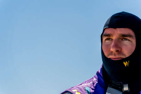 CODY WARE (R) (52) of The United States  practices for the REV Group Grand Prix at Road America in Elkhart Lake, Wisconsin.のeditorial素材