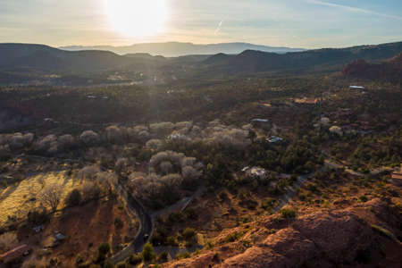 Rock formations in the American Southwestの写真素材