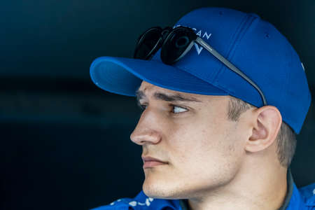 ALEX PALOU (10) of Barcelona, Spain prepares to qualify for the Bommarito Automotive Group 500 at the World Wide Technology Raceway in Madison, Illinois.のeditorial素材