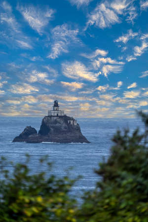 Tillamook Rock Light (known locally as Terrible Tilly or just Tilly) is a deactivated lighthouse on the Oregon Coast of the United States.の写真素材