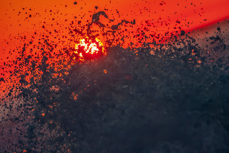 The sun rises on the Pacific Ocean in Baja California