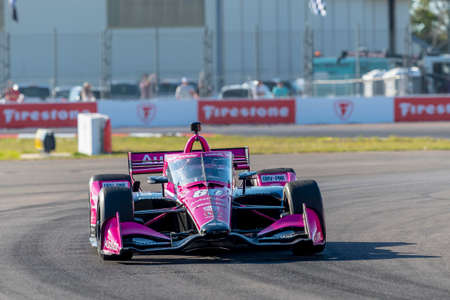 SIMON PAGENAUD (60) of Montmorillon, France  practices for the Firestone Grand Prix of St Petersburg...