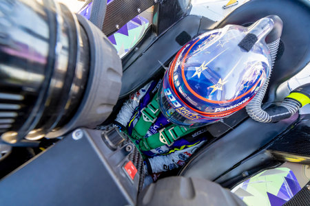 TAKUMA SATO (51) of Tokyo, Japan practices for the Firestone Grand Prix of St. Petersburg at the Streets of St. Petersburg in St. Petersburg, Florida, USA.のeditorial素材