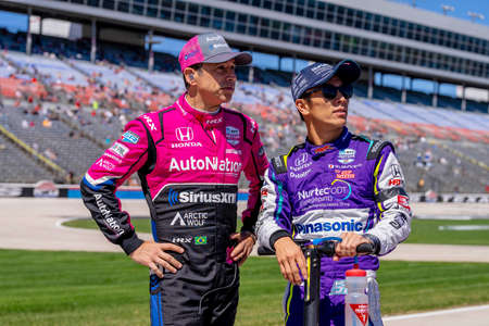 TAKUMA SATO (51) of Tokyo, Japan qualifies for the XPEL 375 at Texas Motor Speedway in Ft. Worth,...