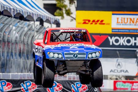 The Streets of Long Beach plays host to the NTT INDYCAR SERIES Acura Grand Prix of Long Beach in Long Beach, California, USA.のeditorial素材