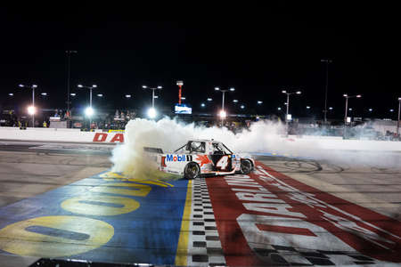 John Hunter Nemechek wins the Dead on Tools 200 at Darlington Raceway in Darlington, SC.のeditorial素材