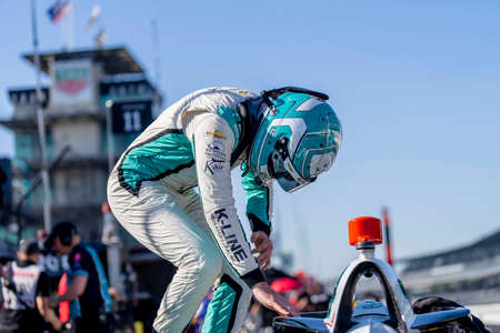 DALTON KELLETT (4) of Stouffville, Canada prepares to practice for the Indianapolis 500 at Indianapolis Motor Speedway in Indianapolis Indiana.のeditorial素材