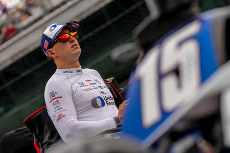 GRAHAM RAHAL (15) of the United States qualifies for the Indianapolis 500 at Indianapolis Motor...