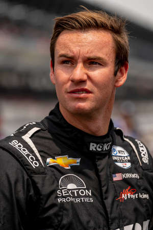 KYLE KIRKWOOD (14) (R) of the United States qualifies for the Indianapolis 500 at Indianapolis Motor...