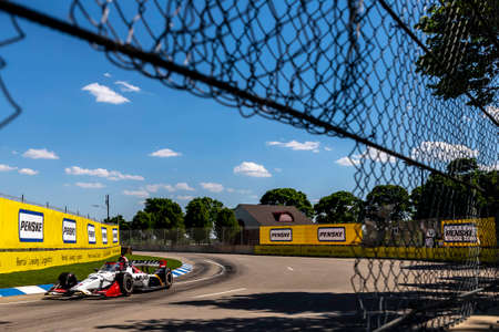 CHRISTIAN LUNDGAARD (30) (R) of Hedensted, Denmark runs through the turns during a practice session...