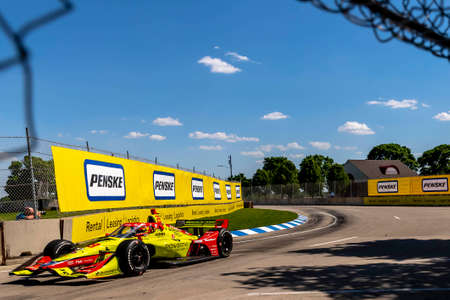 DEVLIN DeFRANCESCO (29) (R) of Toronto, Canada runs through the turns during a practice session for...