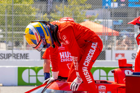 MARCUS ERICSSON (8) of Kumla, Sweden qualifies for the Honda Indy Toronto at Streets of Toronto...