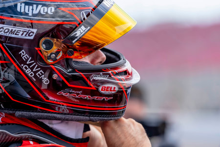 JACK HARVEY (45) of Bassingham, England qualifies for the Bommarito Automotive Group 500 at the...
