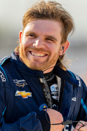 CONOR DALY (20) of Noblesville, Indiana  prepares to practice for the Bommarito Automotive Group 500 at World Wide Technology Raceway in Madison IL.のeditorial素材