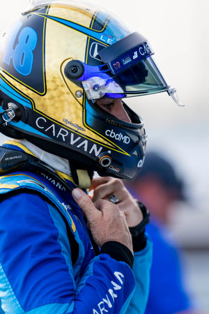JIMMIE JOHNSON (48) of El Cajon, California  prepares to practice for the Bommarito Automotive Group...