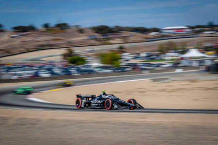 KYLE KIRKWOOD (14) (R) of Jupiter, Florida races through the turns during the Firestone Grand Prix...
