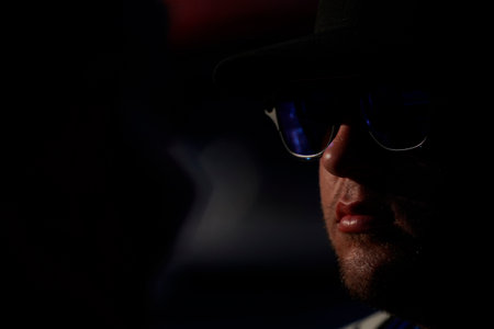 Noah Gragson takes to the track to practice for the Coca-Cola 600 at Charlotte Motor Speedway in Concord, NC.のeditorial素材