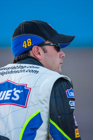 April 21, 2006 - Avondale, AZ, USA: Jimmie Johnson at the Subway Fresh 500.のeditorial素材